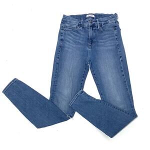 Good American Good Legs Distressed Skinny Jeans High Rise 6/28